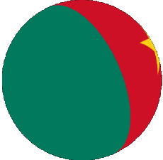 Banderas África Camerún Esfera - Cubo 