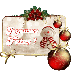 Nachrichten Französisch Joyeuses Fêtes (Noël) Serie 10 