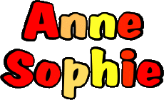 Vorname WEIBLICH - Frankreich A Zusammengesetzter Anne Sophie 