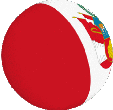 Bandiere America Perù Sfera - Cubo 