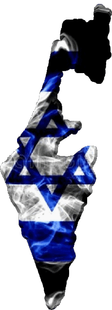 Bandiere Asia Israele Carta Geografica 