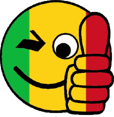 Fahnen Afrika Mali Smiley - OK 