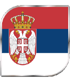 Banderas Europa Serbia Plaza 
