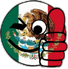 Flags America Mexico Smiley - OK 