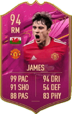 Multimedia Vídeo Juegos F I F A - Jugadores  cartas Gales Daniel James 