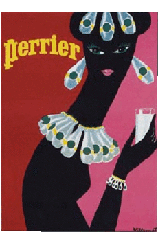 Umorismo -  Fun Poster retrò - Marchi Perrier 