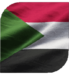 Bandiere Africa Sudan Quadrato 