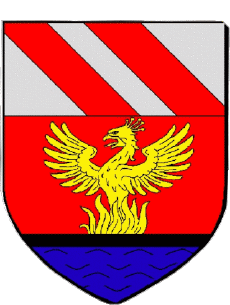 Blasón-Banderas Francia Departamentos - Ciudades 62 OUTREAU Blasón