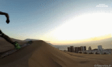 Umorismo -  Fun Sportivo Snowboard Sulla sabbia  (Sandboarding) 