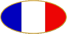 Drapeaux Europe France National Ovale 
