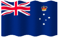 Flags Oceania Australia Victoria Waving 