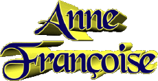Vorname WEIBLICH - Frankreich A Zusammengesetzter Anne Françoise 