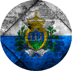 Bandiere Europa San Marino Tondo 