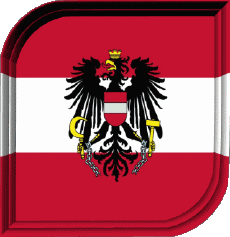 Bandiere Europa Austria Quadrato 