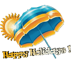 Messagi Inglese Happy Holidays Sfondo trasparente 07 
