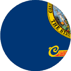 Drapeaux Amériques U.S.A - Etats Idaho Sphere - Cube 