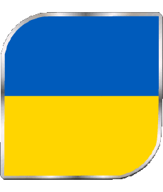 Drapeaux Europe Ukraine Carré 