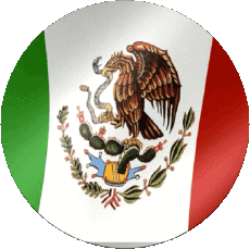 Fahnen Amerika Mexiko Runde 