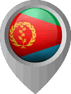 Banderas África Eritrea Marcador de ubicación 