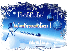 Mensajes Alemán Fröhliche  Weihnachten Serie 19 