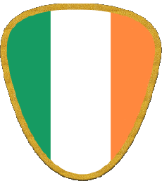 Drapeaux Europe Irlande Forme 