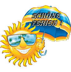 Messagi Tedesco Schöne Ferien Sfondo trasparente 15 
