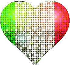 Flags Europe Italy National Heart 