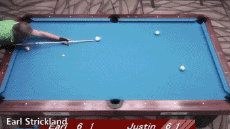 Earl Strickland-Humor -  Fun Sports Pool Table Best Off Shot 02 Earl Strickland