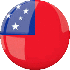 Bandiere Oceania Samoa Tondo 