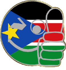 Fahnen Afrika Südsudan Smiley - OK 