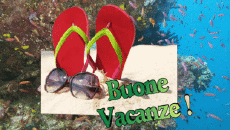 Messagi Italiano Buone Vacanze Sfondo animato 005 