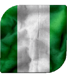 Bandiere Africa Nigeria Quadrato 
