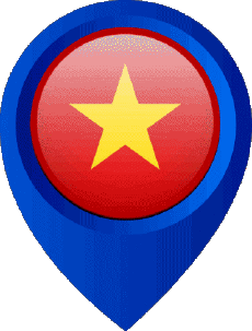 Banderas Asia Vietnam Marcador de ubicación 