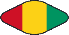 Fahnen Afrika Guinea Oval 02 