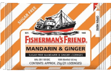 Mandarin & Ginger-Nourriture Bonbons Fisherman's Friend Mandarin & Ginger