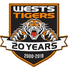 Sports Rugby Club Logo Australie Wests Tigers 