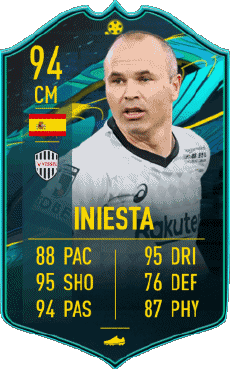 Multi Média Jeux Vidéo F I F A - Joueurs Cartes Espagne Andrés Iniesta 