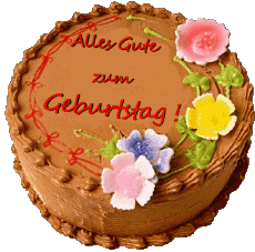 Mensajes Alemán Alles Gute zum Geburtstag Kuchen 005 