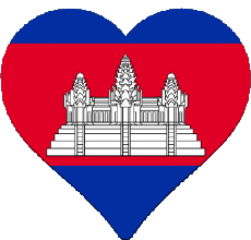 Flags Asia Cambodia Various 