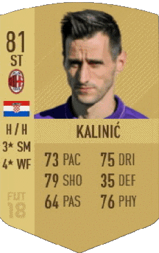 Multi Média Jeux Vidéo F I F A - Joueurs Cartes Croatie Nikola Kalinic 