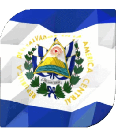 Banderas América El Salvador Plaza 