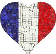 Banderas Europa Francia Nacional Corazón 