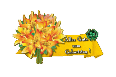 Messages Allemand Alles Gute zum Geburtstag Blumen Fond Transparent 008 