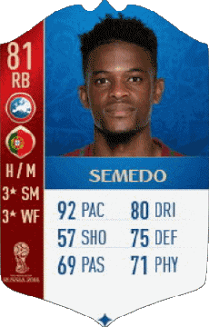 Multi Media Video Games F I F A - Card Players Portugal Nélson Cabral Semedo 