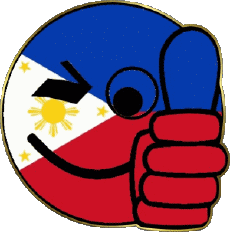 Drapeaux Asie Philippines Smiley - OK 