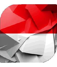 Drapeaux Europe Monaco Carré 