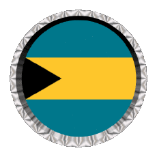 Fahnen Amerika Bahamas Rund - Ringe 