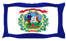 Bandiere America U.S.A - Stati Virginia Occidentale Sventola 