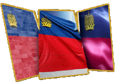 Drapeaux Europe Liechtenstein Forme 