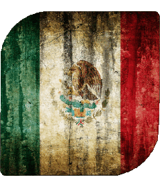 Bandiere America Messico Quadrato 